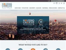 Tablet Screenshot of housingchoices.org.au